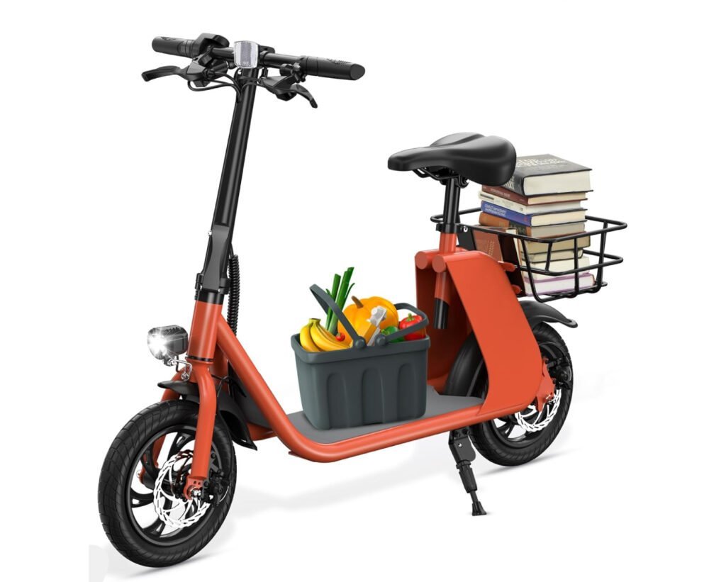 450-W. Red Sehomy Electric Scooter